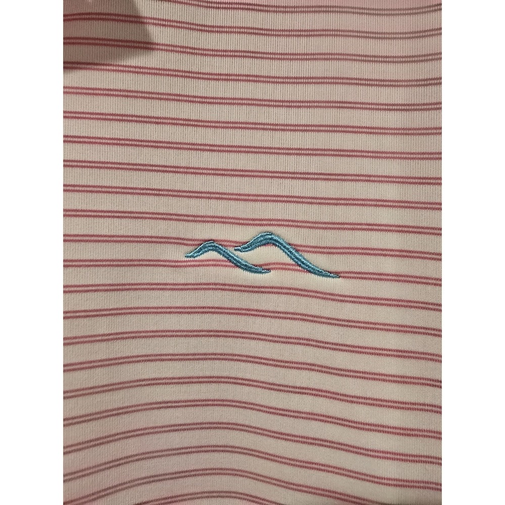 Donald Ross XL Pink Striped Polo Shirt - Picture 4 of 6